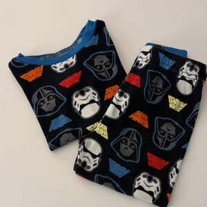 Star Wars Kids Pajama Set - Black and Blue with Multicolor Accents